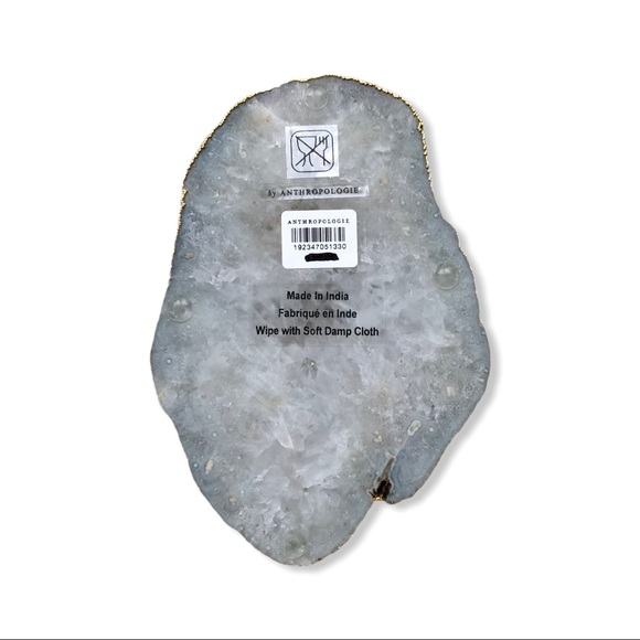 Anthropologie Monogram Agate Coaster Letter “I” - Picture 6 of 8